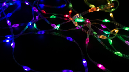 MAGICZNE LAMPKI 1MLN KOLORÓW 200 LED 10m DC5V